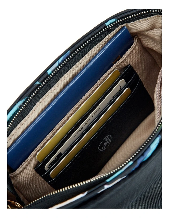 Addison Anti-Theft Covertible Belt Bag in Midnight Floral image 5