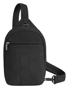 Runways Anti-Theft Small Sling Bag in Black