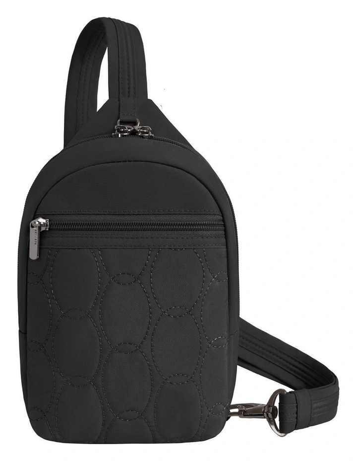Runways Anti-Theft Small Sling Bag in Black image 1