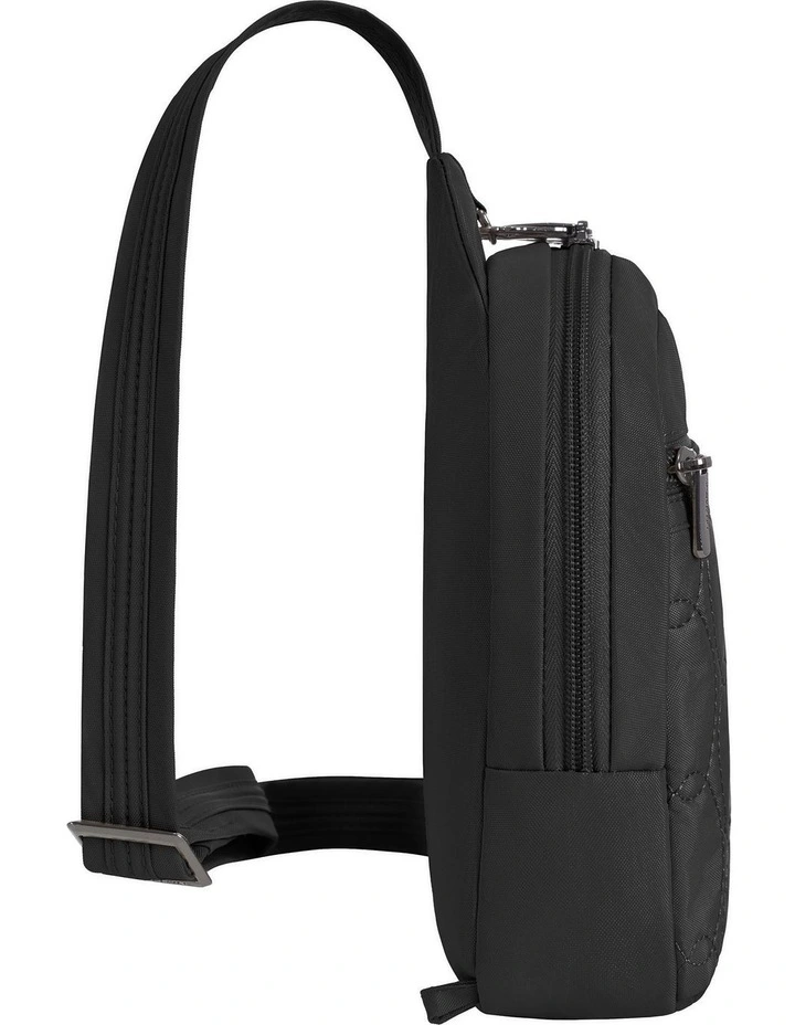 Runways Anti-Theft Small Sling Bag in Black image 3