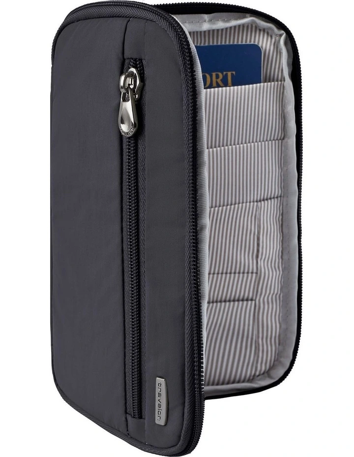 RFID Blocking Family Passport Wallet in Black image 3