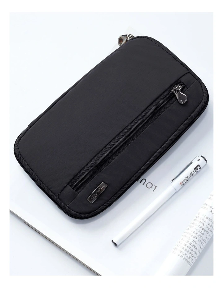 RFID Blocking Family Passport Wallet in Black image 6