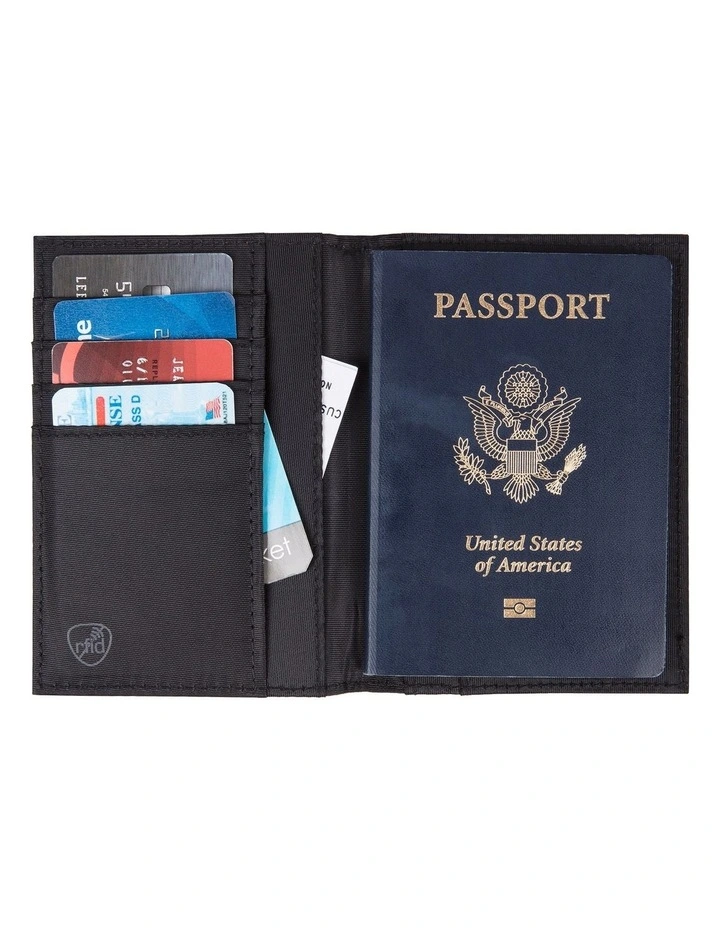 RFID Blocking Passport Case in Black image 2