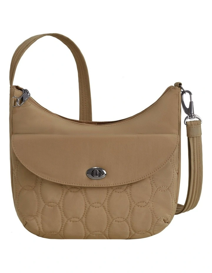 Runways Anti-Theft Medium Crossbody Bag in Latte image 1