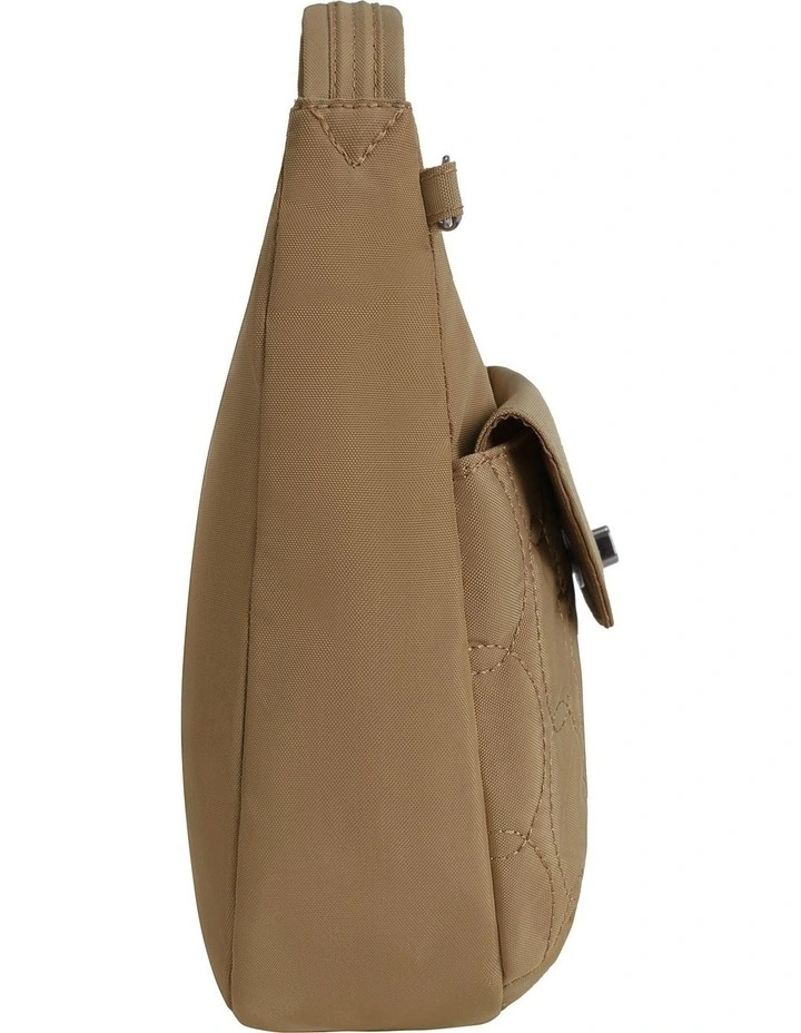 Runways Anti-Theft Medium Crossbody Bag in Latte image 3