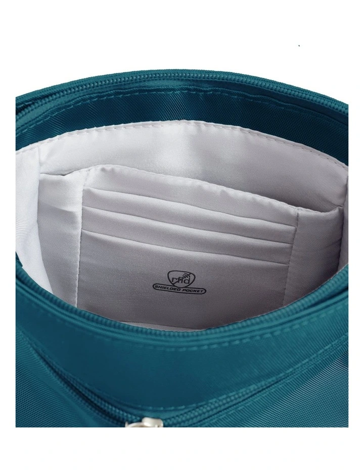 Classic Anti-Theft Mini Shoulder Bag in Teal image 5