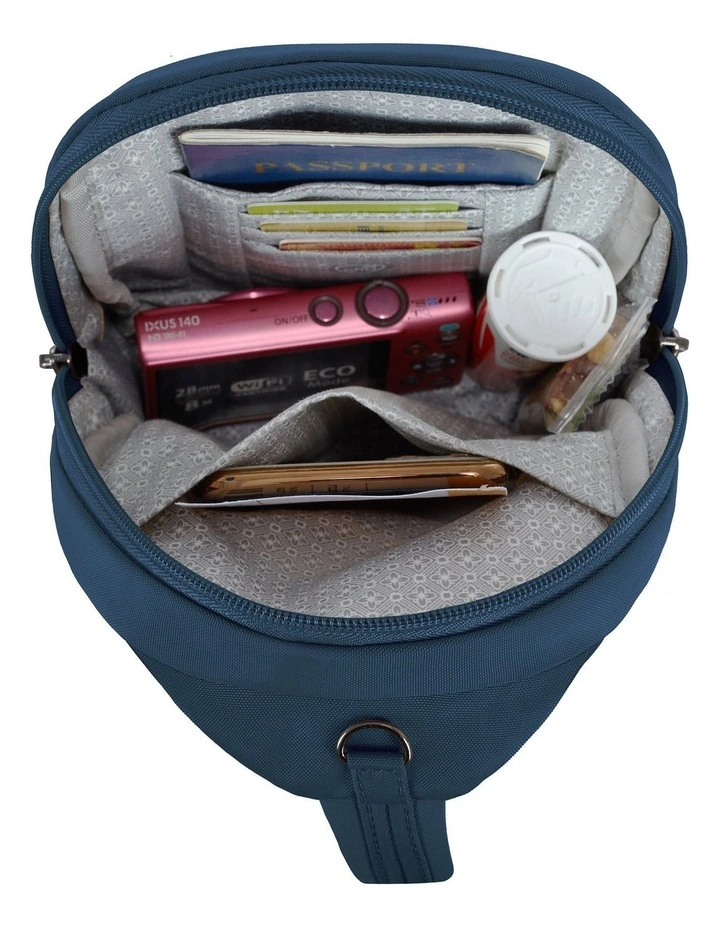 Runways Anti-Theft Small Sling Bag in Ocean image 4