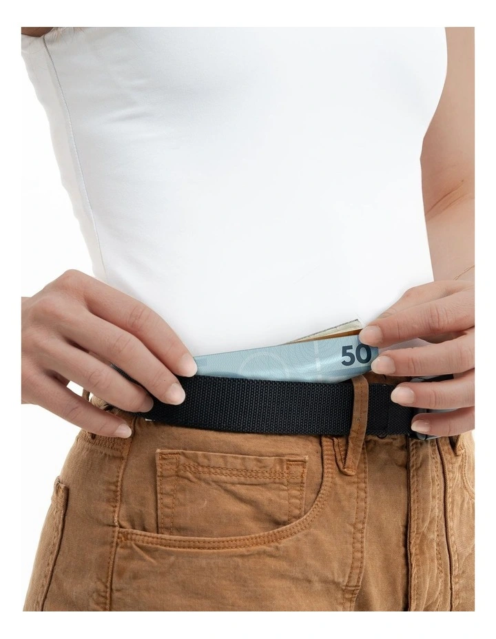 Security Friendly Money Belt X-Large in Black image 3