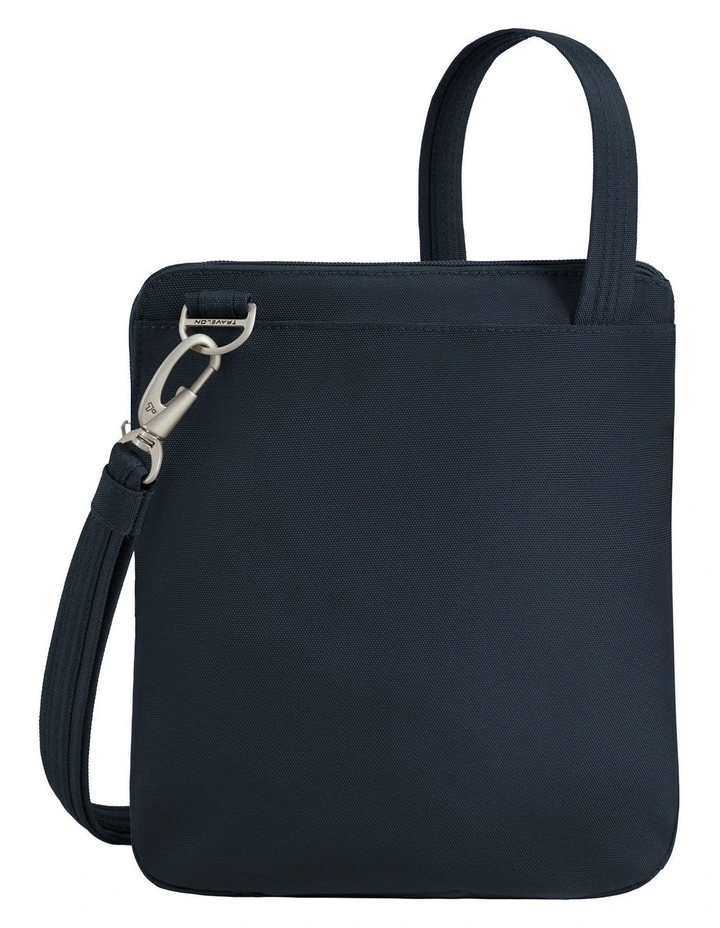 Classic Anti-Theft Slim Double Zip Crossbody Bag in Midnight image 2