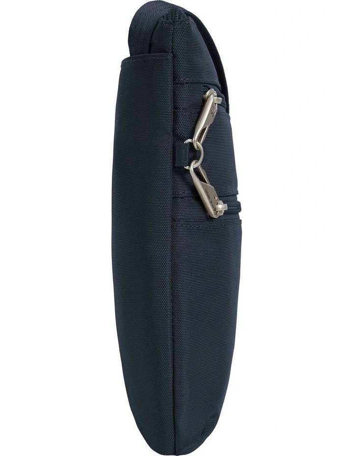 Classic Anti-Theft Slim Double Zip Crossbody Bag in Midnight image 3