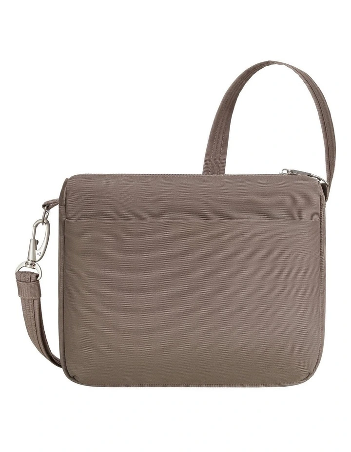 Classic Anti-Theft Small East/West Crossbody Bag in Hazelnut image 2