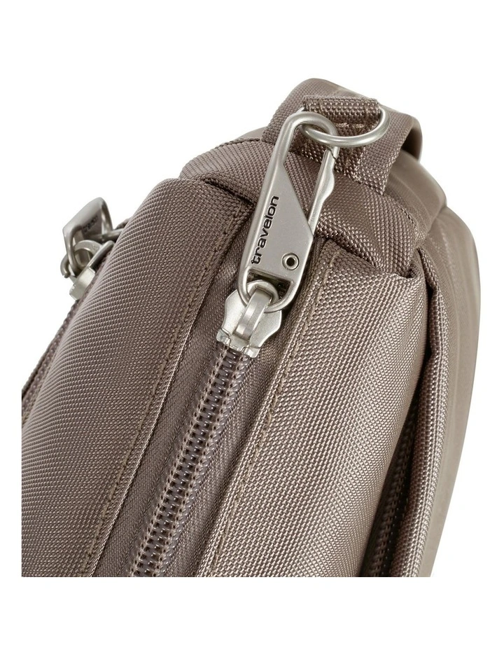 Classic Anti-Theft Small East/West Crossbody Bag in Hazelnut image 5