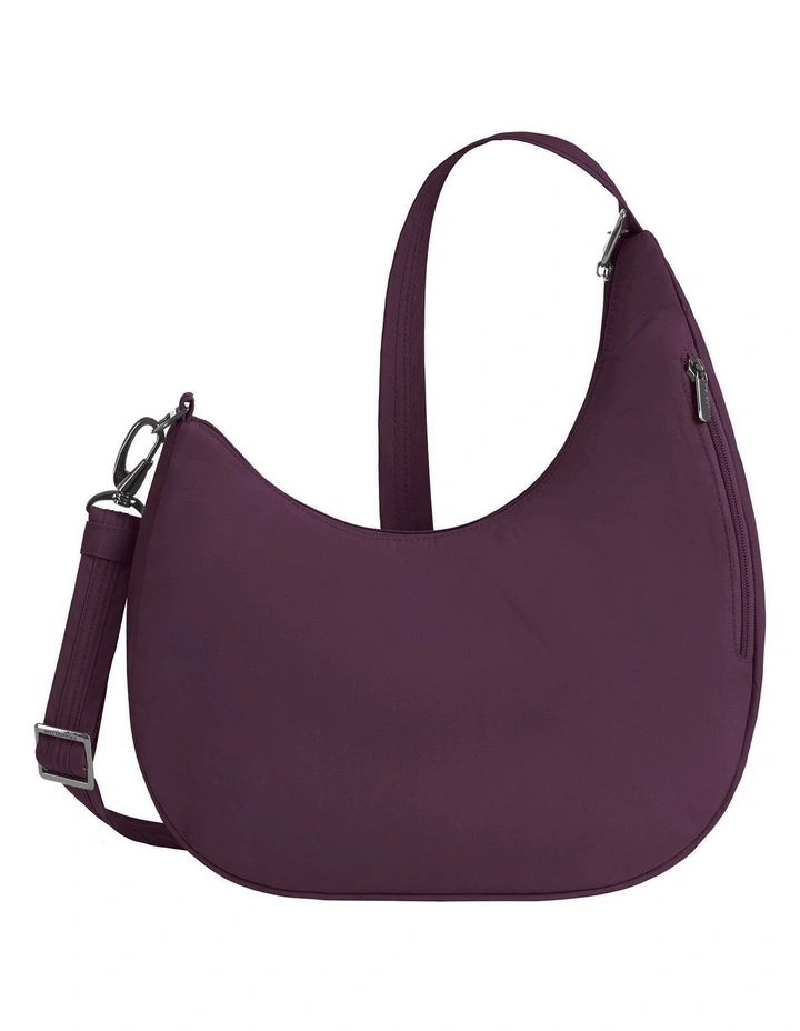 Runways Anti-Theft Asymmetric Hobo Bag in Plum image 2
