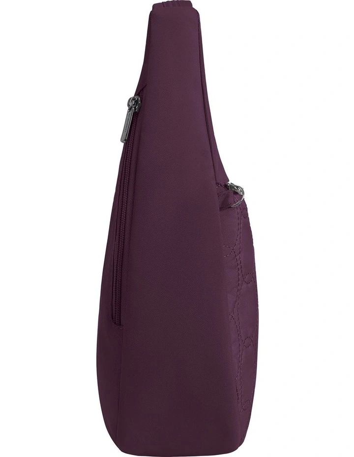 Runways Anti-Theft Asymmetric Hobo Bag in Plum image 3