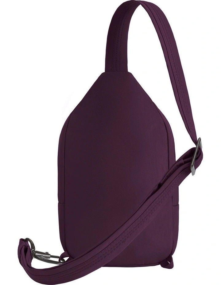 Runways Anti-Theft Small Sling Bag in Plum image 2