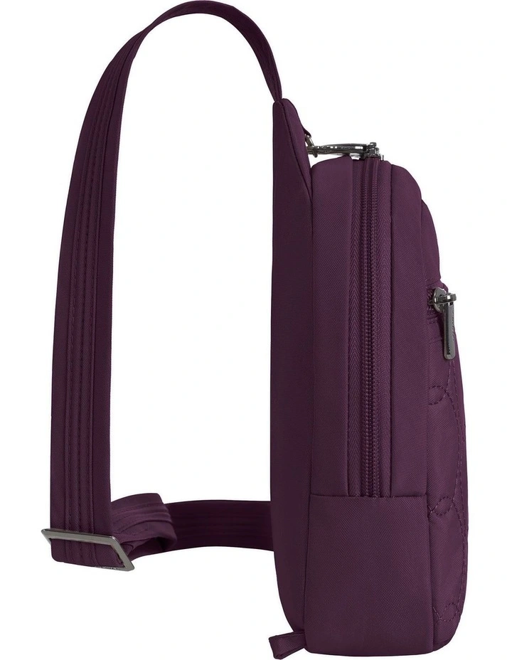 Runways Anti-Theft Small Sling Bag in Plum image 3