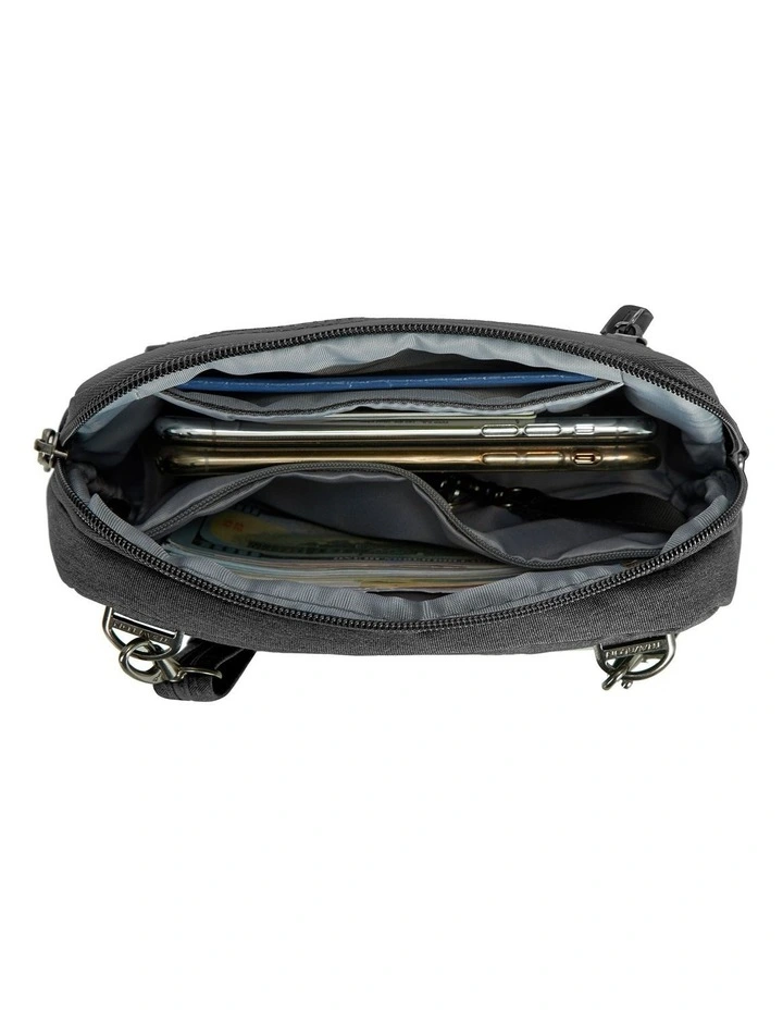 Metro Anti-Theft Convertible Small Crossbody Bag in Gray Heather image 4