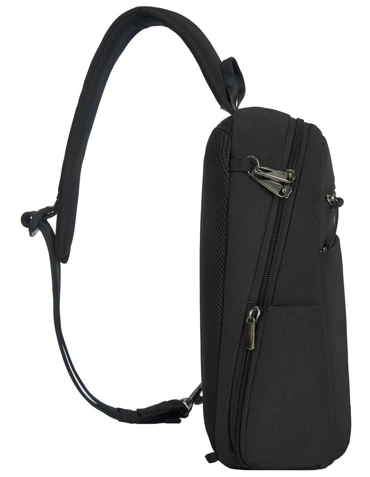 Metro Anti-Theft Tablet Sling Bag in Black image 3