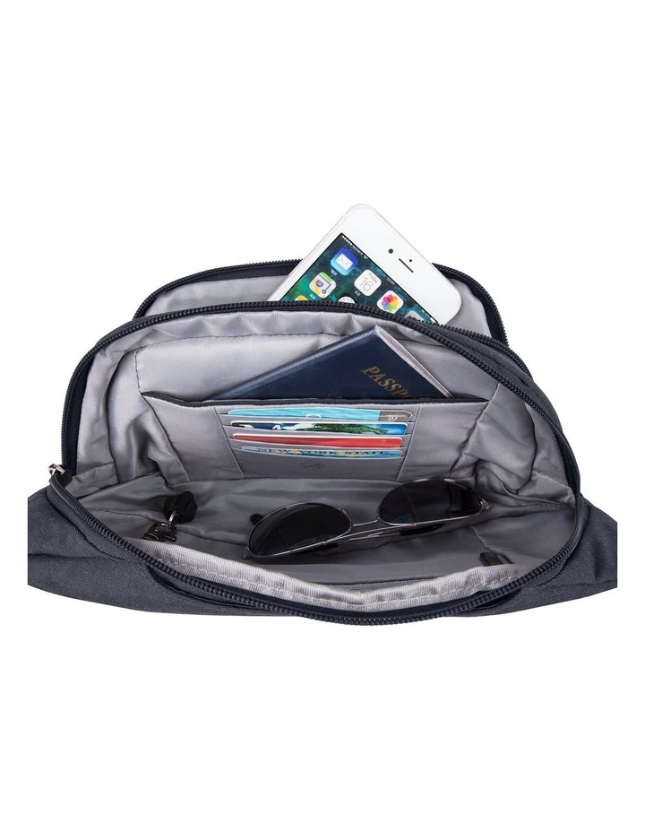 Metro Anti-Theft Waist Pack in Navy Heather image 4