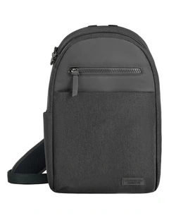 Metro Anti-Theft Tablet Sling Bag in Gray Heather