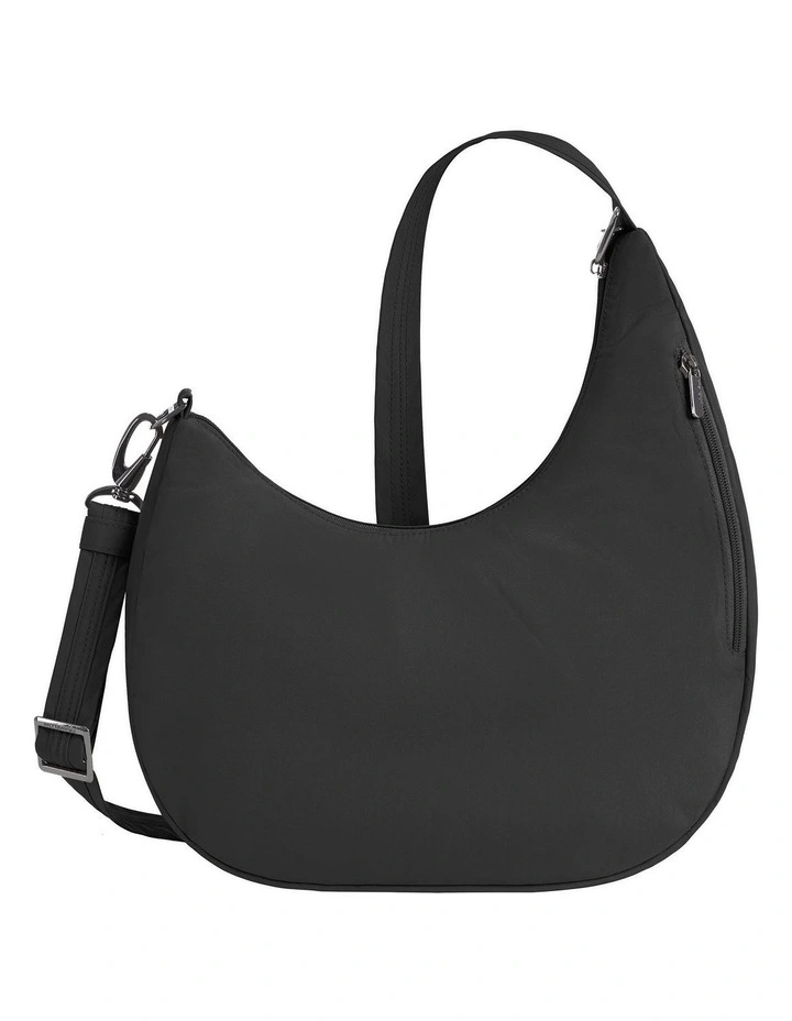 Runways Anti-Theft Asymmetric Hobo Bag in Black image 2