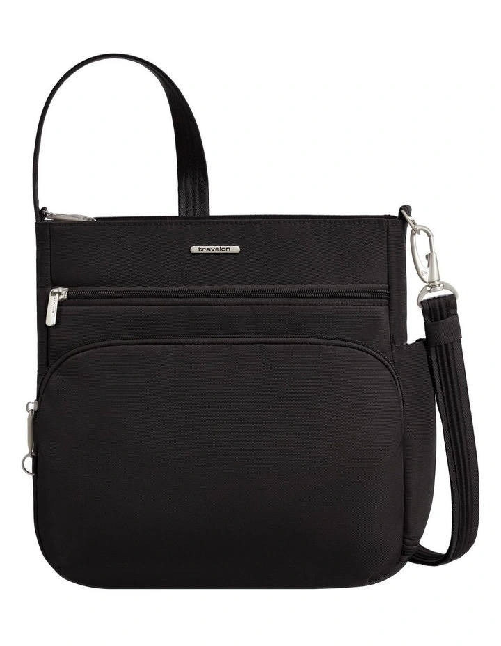 Classic Anti-Theft North/South Crossbody Bag in Black image 1