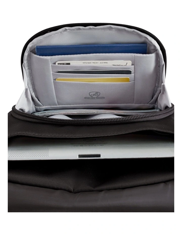 Classic Anti-Theft Tablet Medium Tour Bag in Black image 5