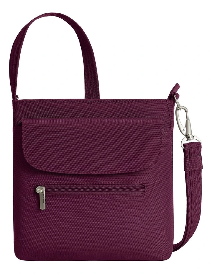Classic Anti-Theft Mini Shoulder Bag in Burgundy image 1
