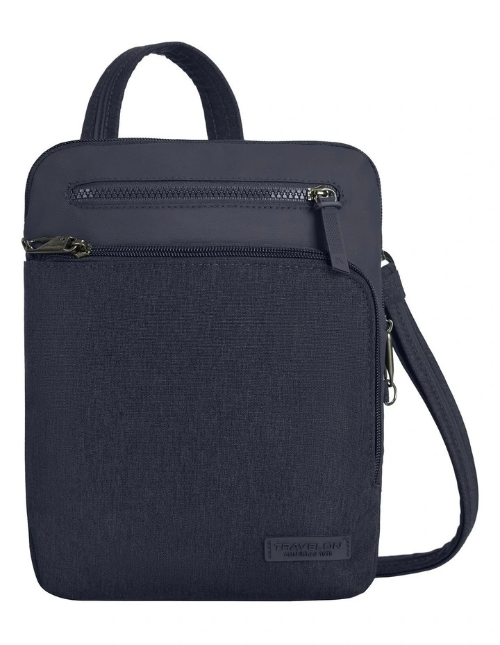 Metro Anti-Theft Small Crossbody Bag in Navy Heather image 1