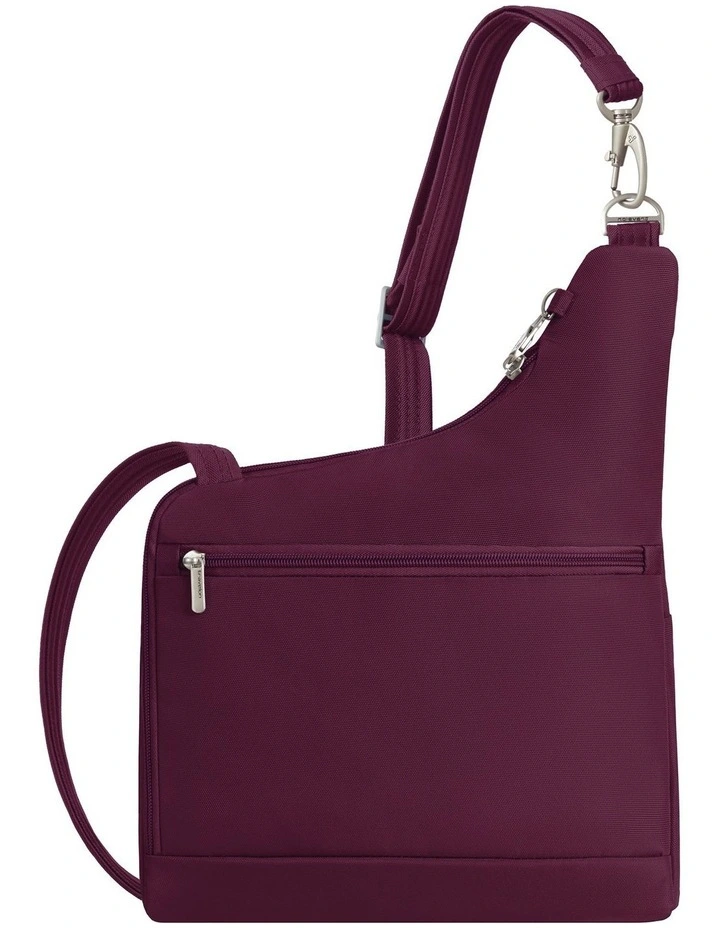 Classic Anti-Theft Crossbody Bag in Burgundy image 3