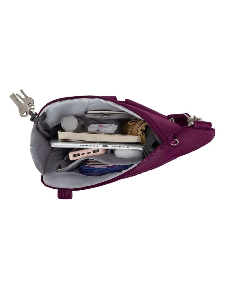 Classic Anti-Theft Crossbody Bag in Burgundy image 6