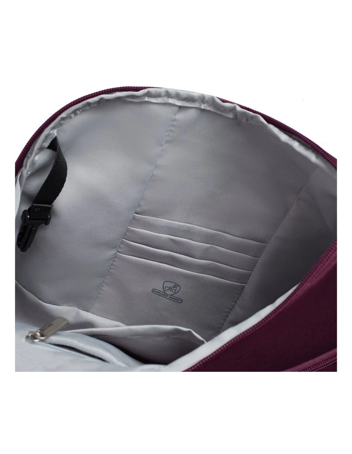 Classic Anti-Theft Crossbody Bag in Burgundy image 8