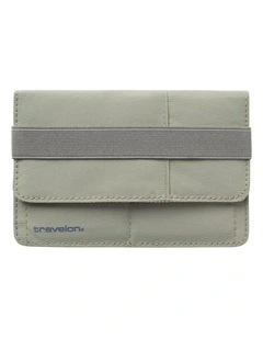 RFID Blocking Flap Passport Holder in Moss