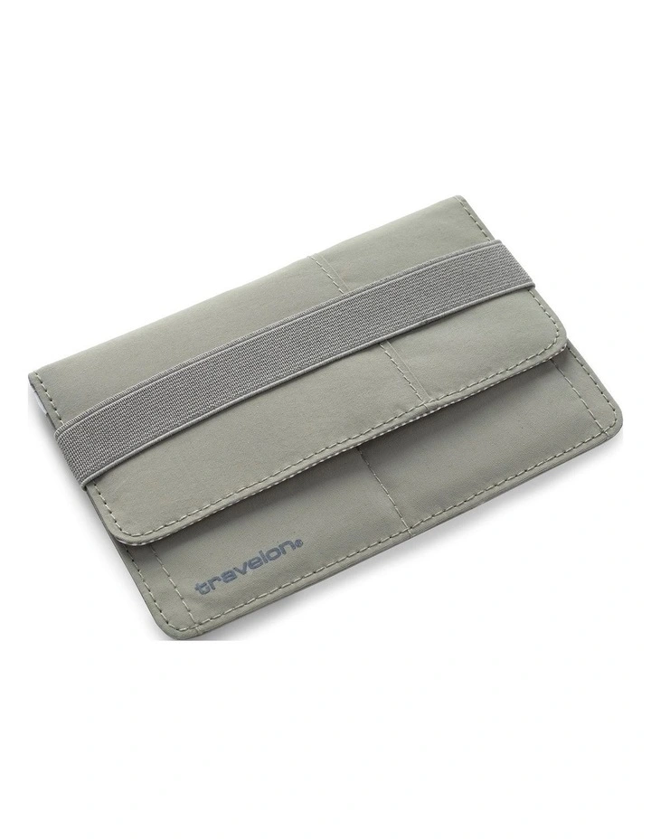 RFID Blocking Flap Passport Holder in Moss image 2