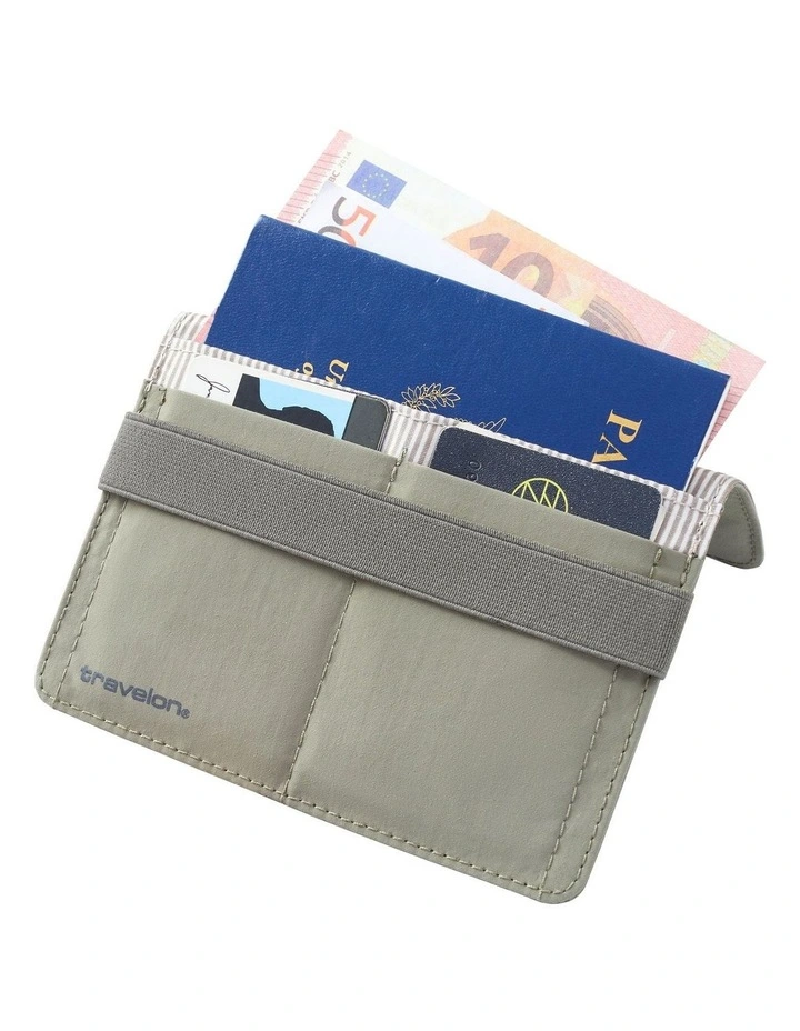RFID Blocking Flap Passport Holder in Moss image 5