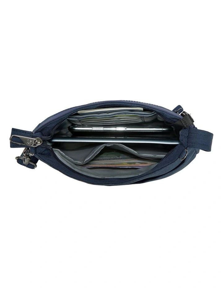 Metro Anti-Theft Saddle Crossbody Bag in Navy Heather image 4