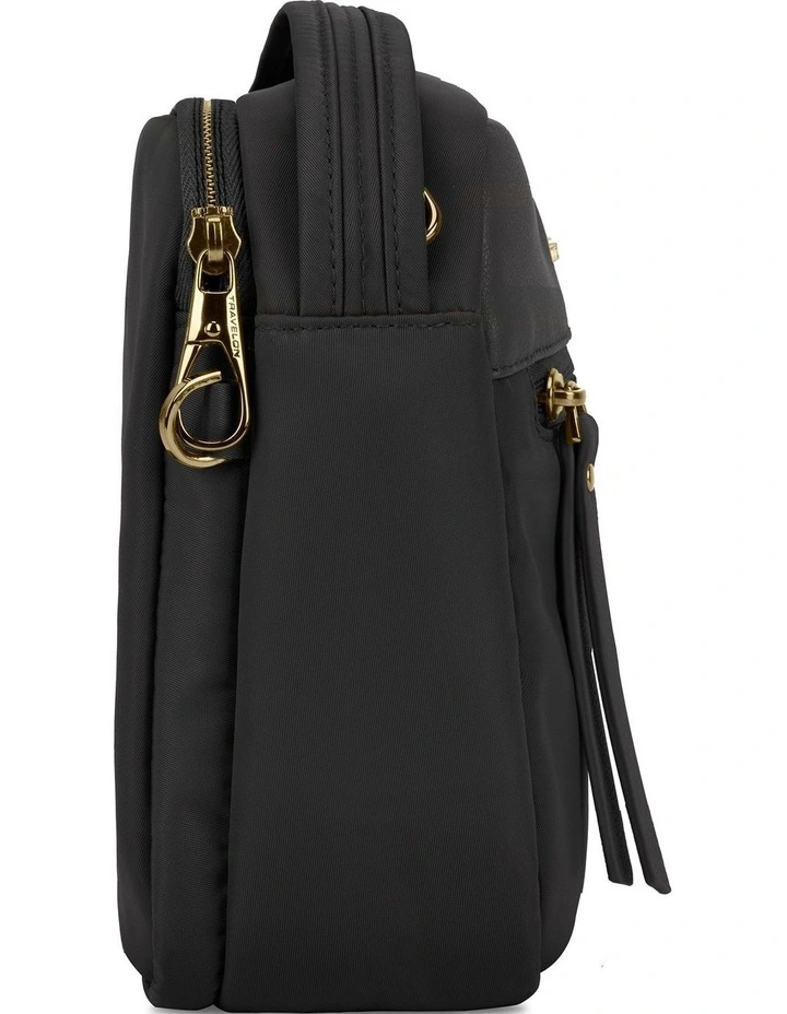 Addison Anti-Theft Small Crossbody Bag in Black image 3