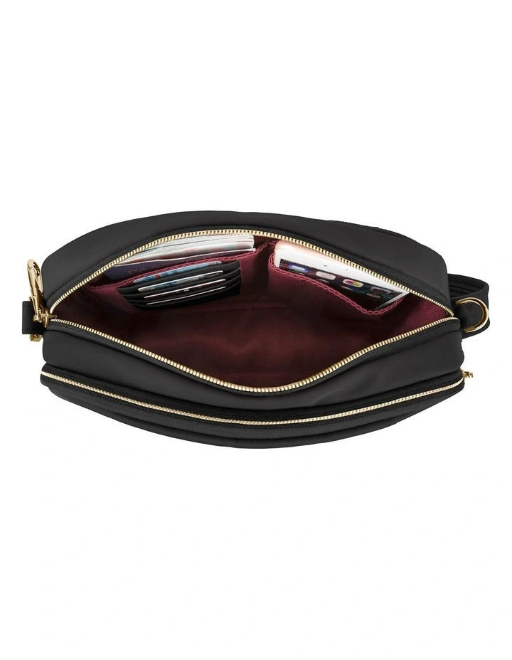 Addison Anti-Theft Small Crossbody Bag in Black image 4