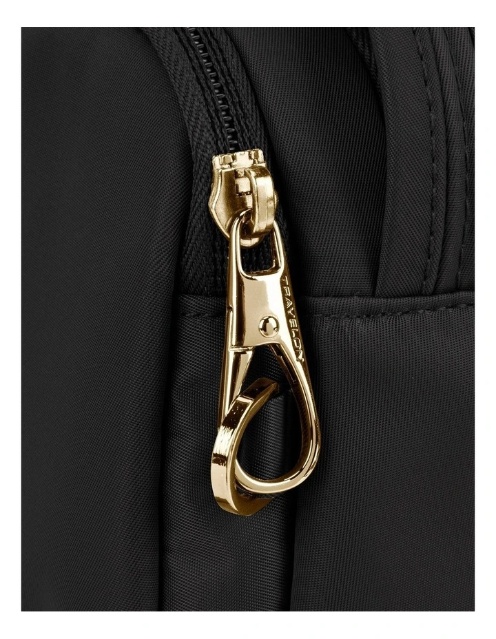 Addison Anti-Theft Small Crossbody Bag in Black image 5