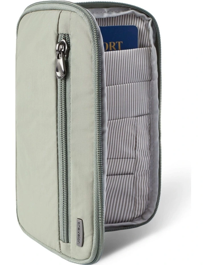 RFID Blocking Family Passport Wallet in Moss image 3