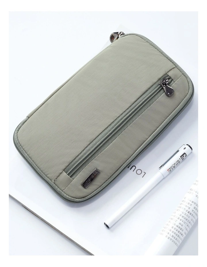 RFID Blocking Family Passport Wallet in Moss image 6