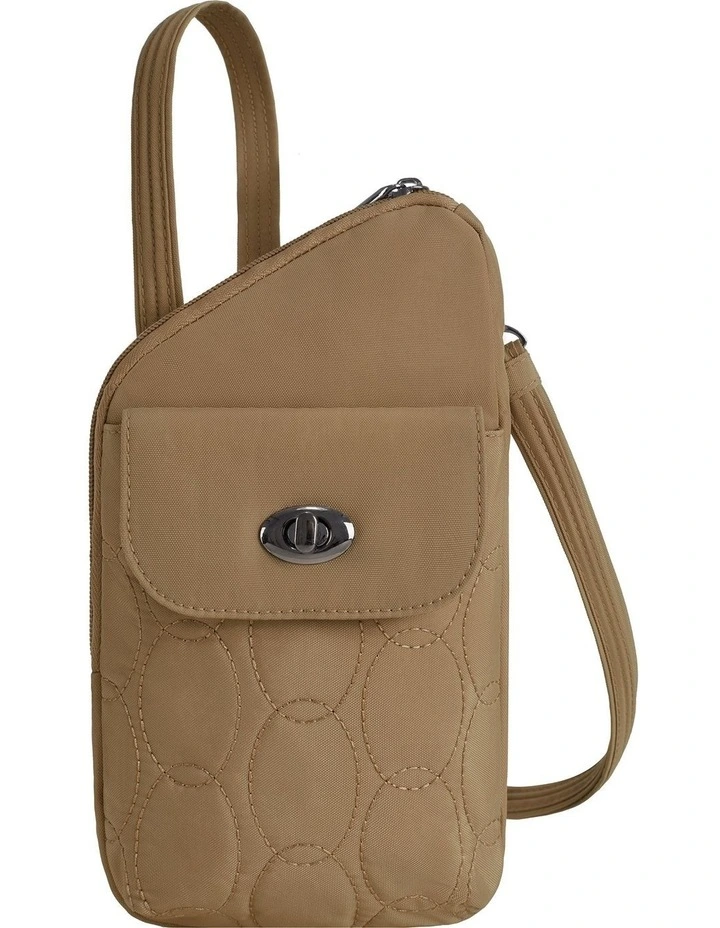 Runways Anti-Theft Slim Asymmetric Crossbody Bag in Latte image 1