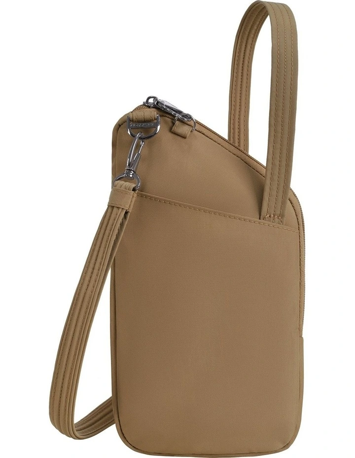 Runways Anti-Theft Slim Asymmetric Crossbody Bag in Latte image 2