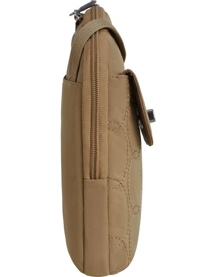 Runways Anti-Theft Slim Asymmetric Crossbody Bag in Latte image 3