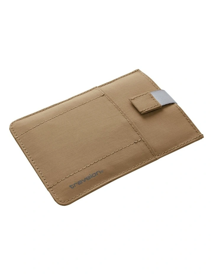 RFID Blocking Pull-Up Passport Holder in Latte image 2