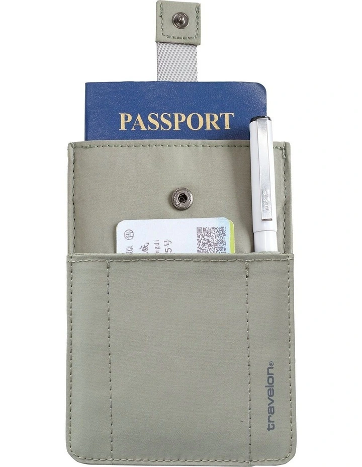 RFID Blocking Pull-Up Passport Holder in Moss image 1