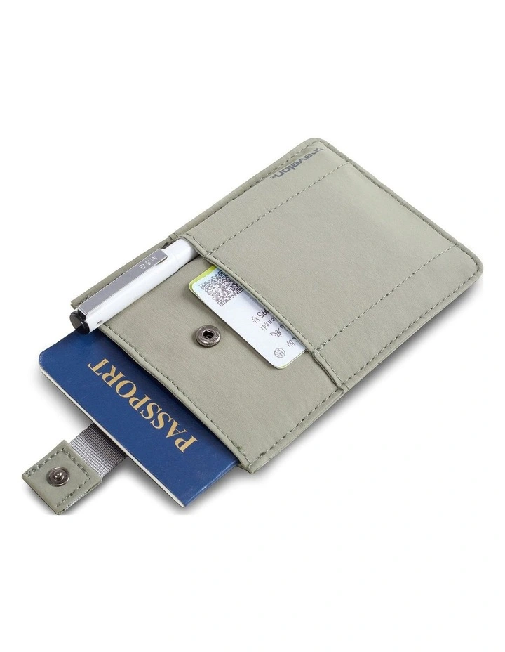RFID Blocking Pull-Up Passport Holder in Moss image 5