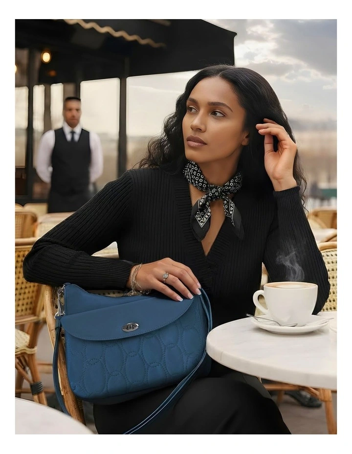 Runways Anti-Theft Medium Crossbody Bag in Plum image 6