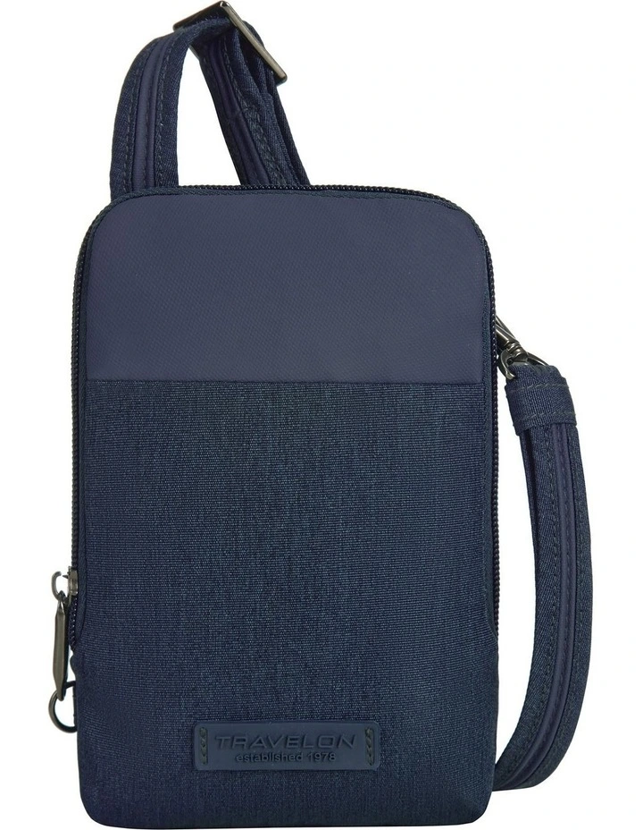 Metro Anti-Theft Stadium Mini Crossbody Bag in Navy Heather image 1