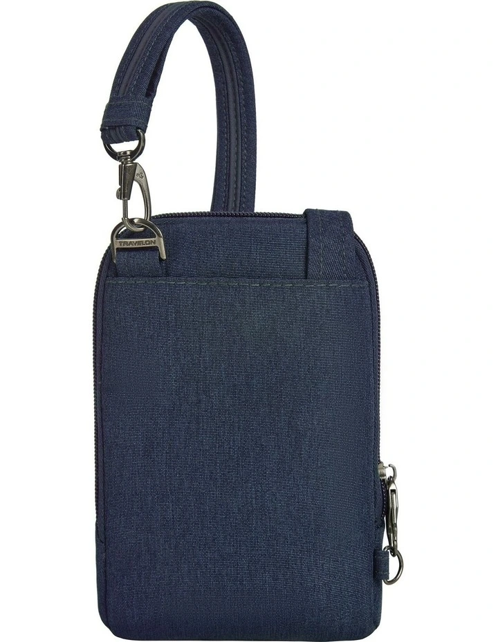 Metro Anti-Theft Stadium Mini Crossbody Bag in Navy Heather image 2